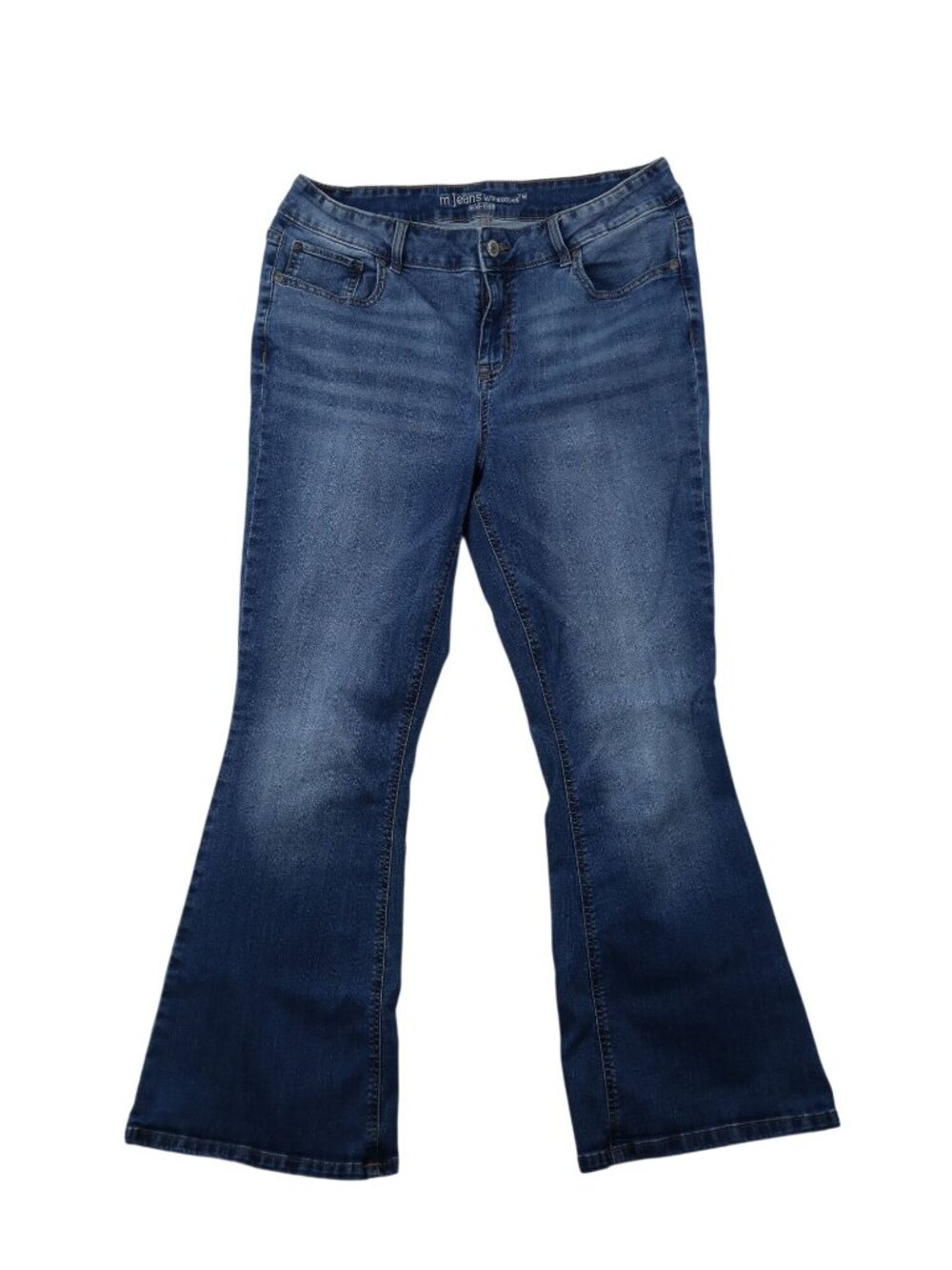 ✨3/$30 16 M Jeans By Maurices Womens Mid Rise Flare Stretch Jeans Blue